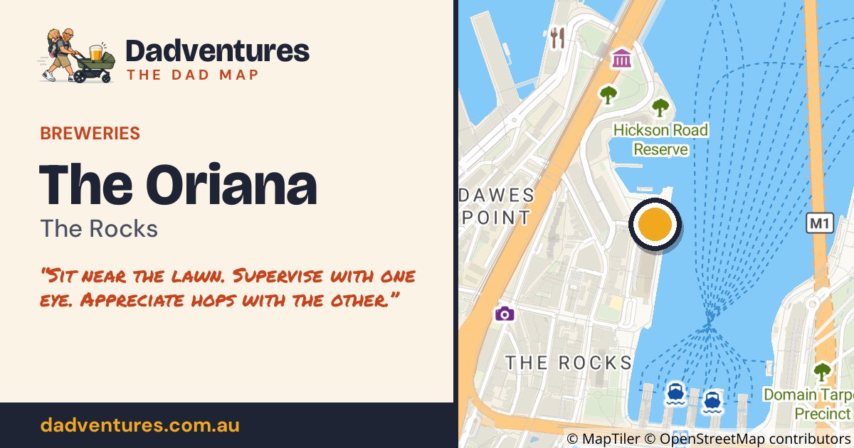 The Oriana on the Dad Map