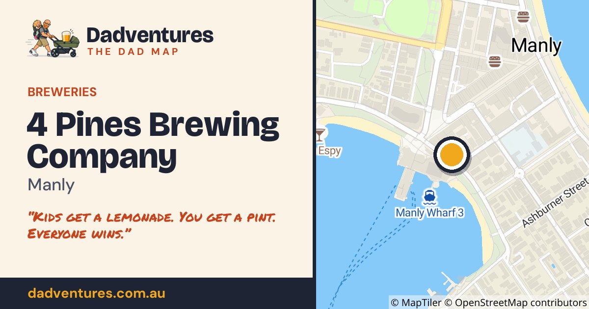4 Pines Brewing Company on the Dad Map