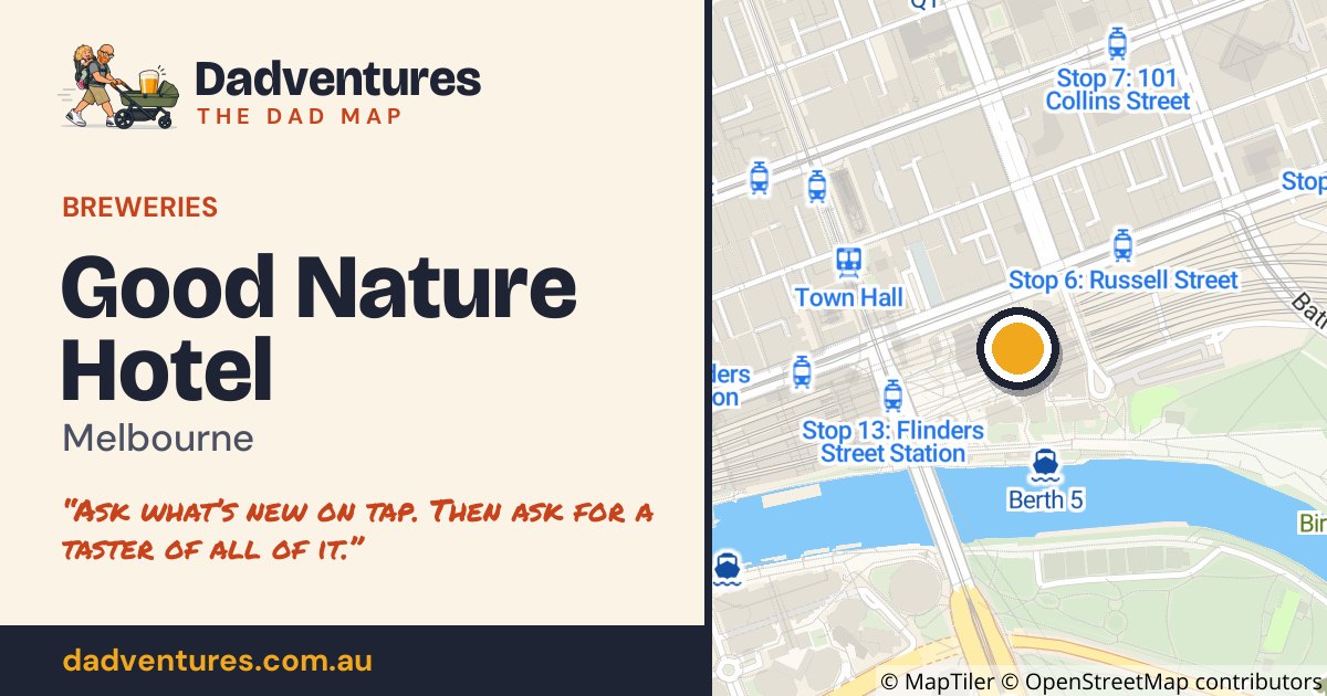 Good Nature Hotel on the Dad Map