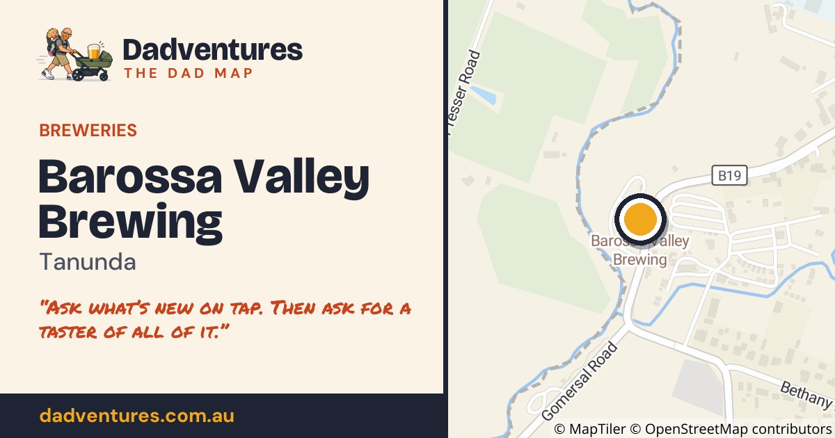 Barossa Valley Brewing on the Dad Map
