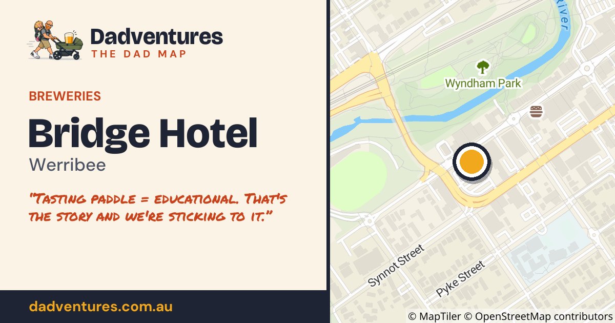 Bridge Hotel on the Dad Map