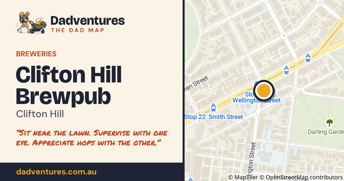 Clifton Hill Brewpub on the Dad Map