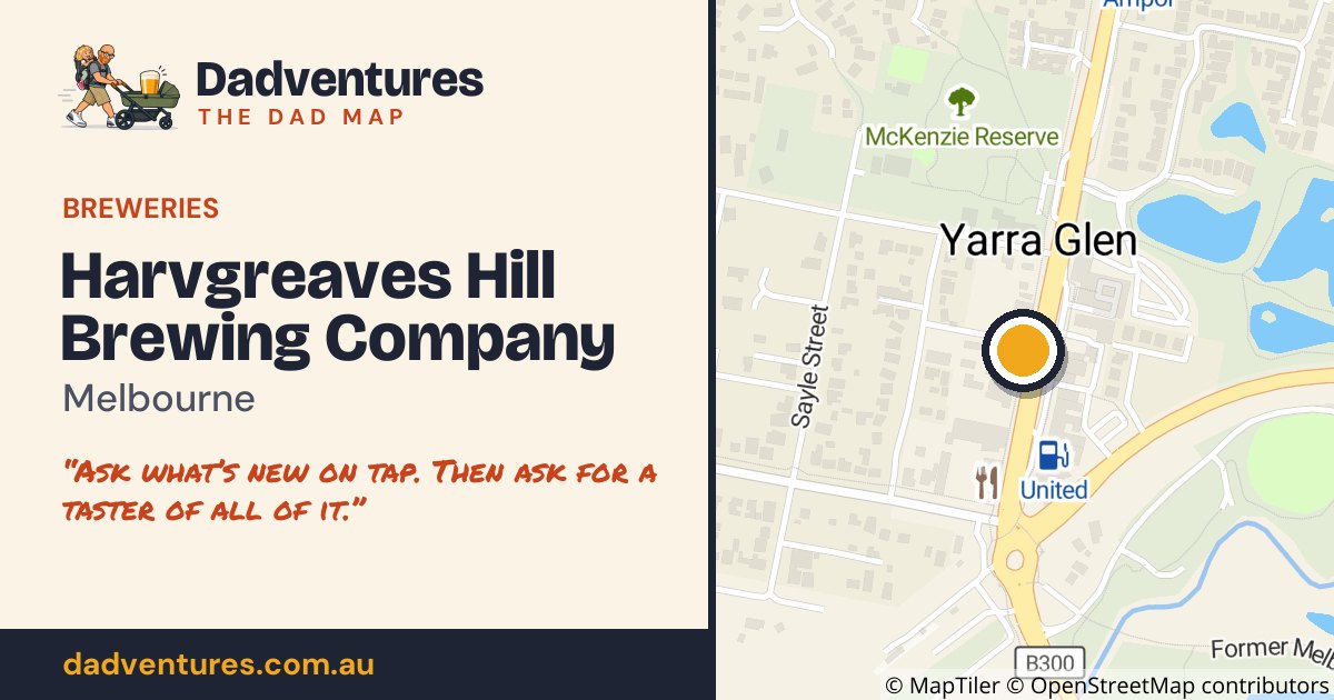 Harvgreaves Hill Brewing Company on the Dad Map