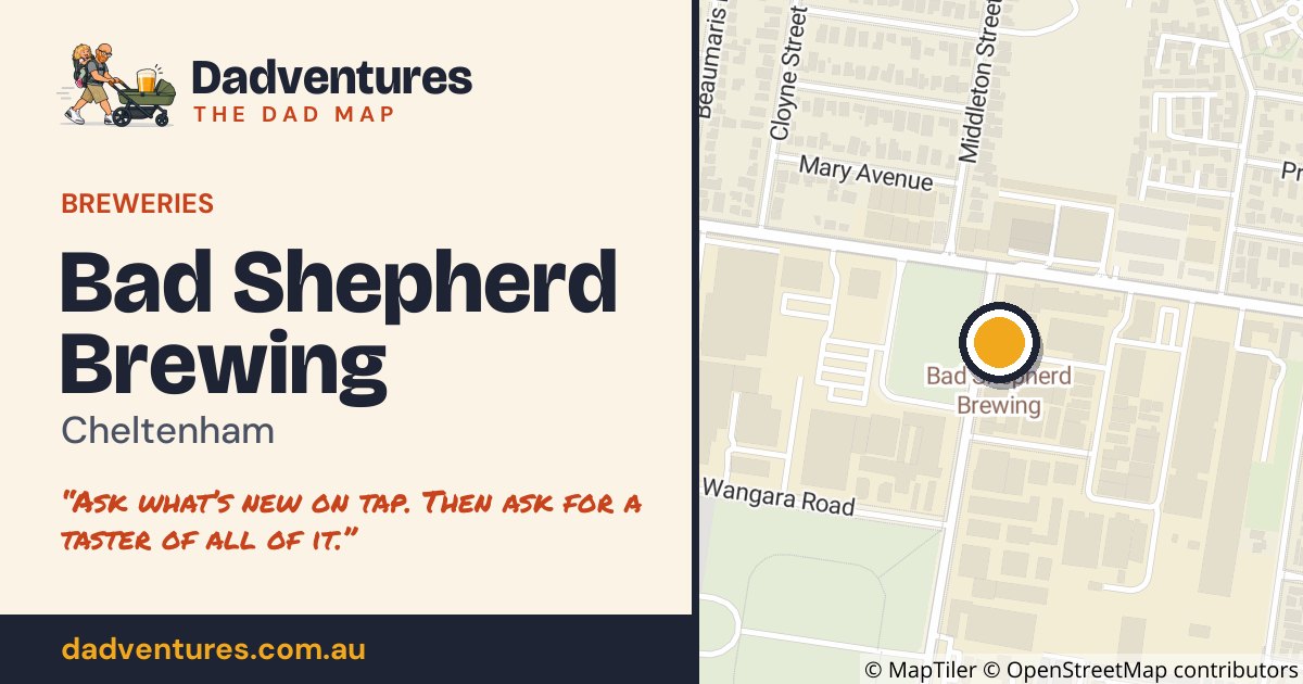 Bad Shepherd Brewing on the Dad Map