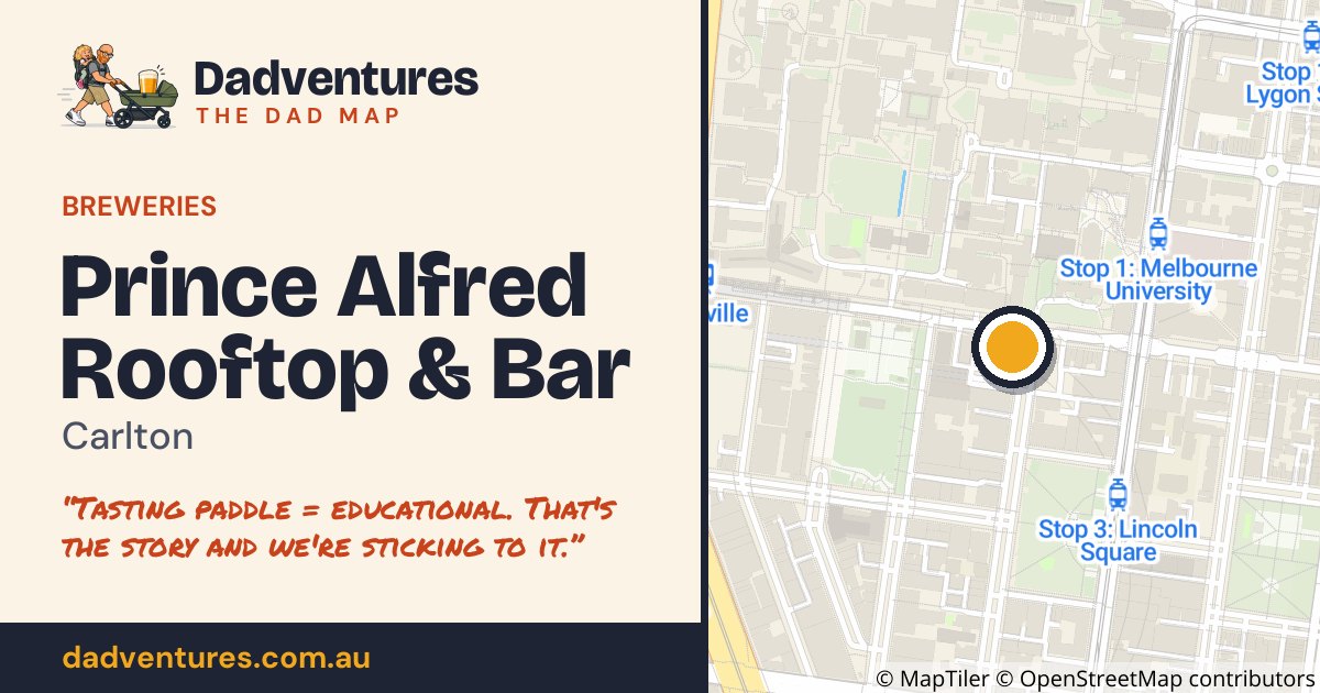 Prince Alfred Rooftop & Bar on the Dad Map