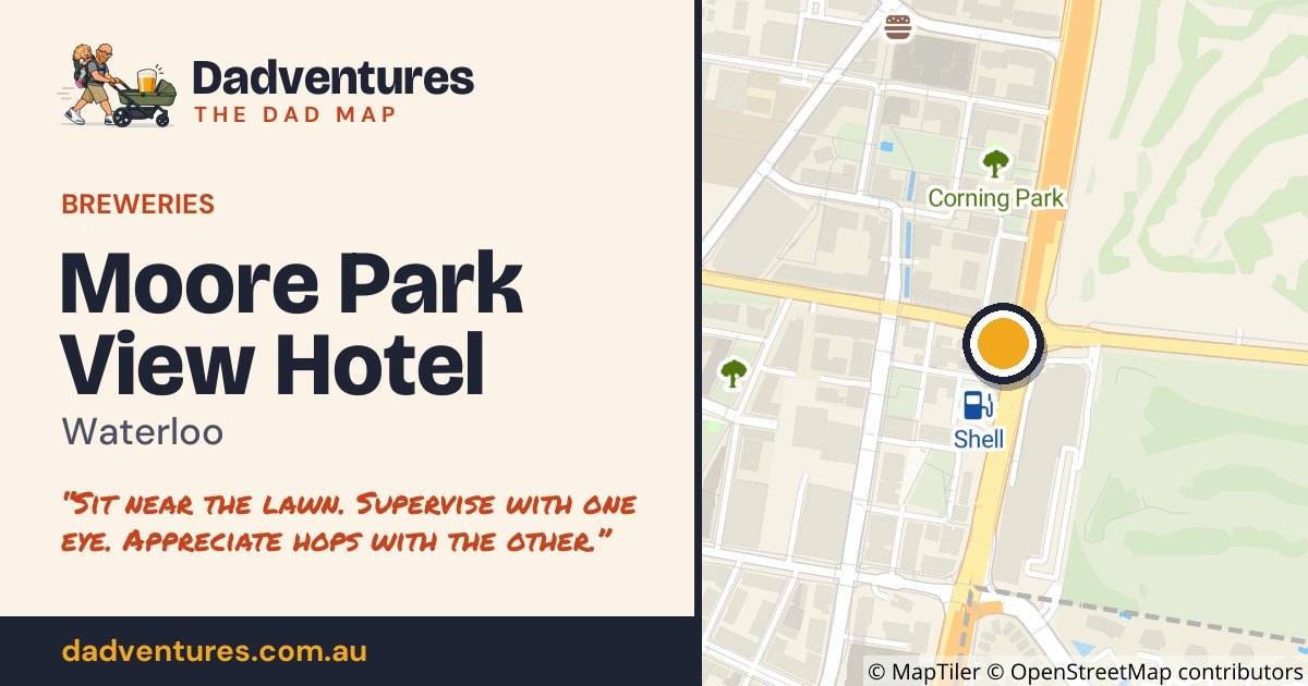 Moore Park View Hotel on the Dad Map
