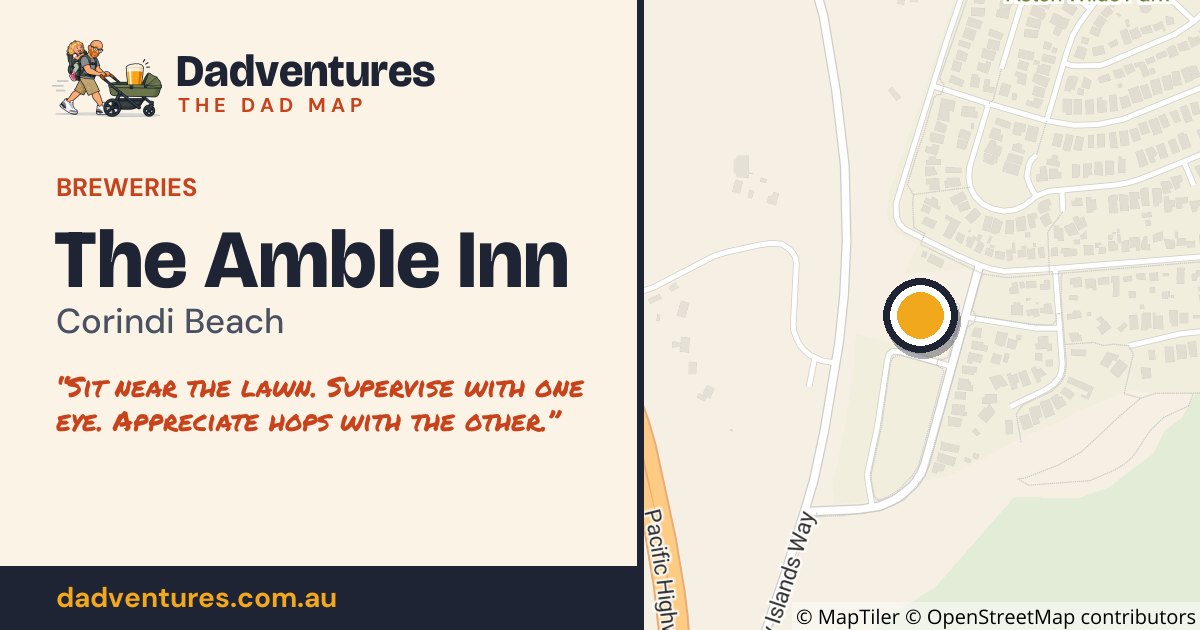 The Amble Inn on the Dad Map