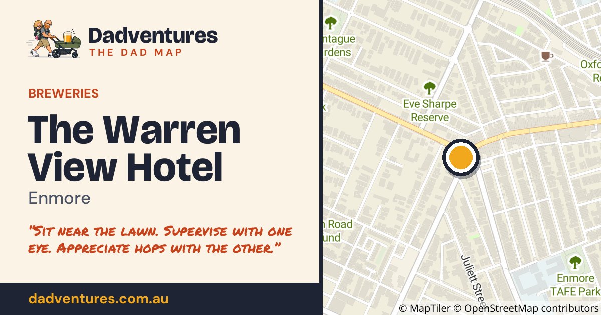 The Warren View Hotel on the Dad Map