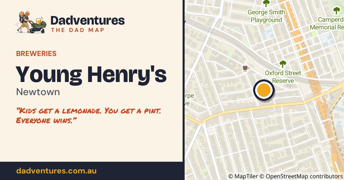 Young Henry's on the Dad Map
