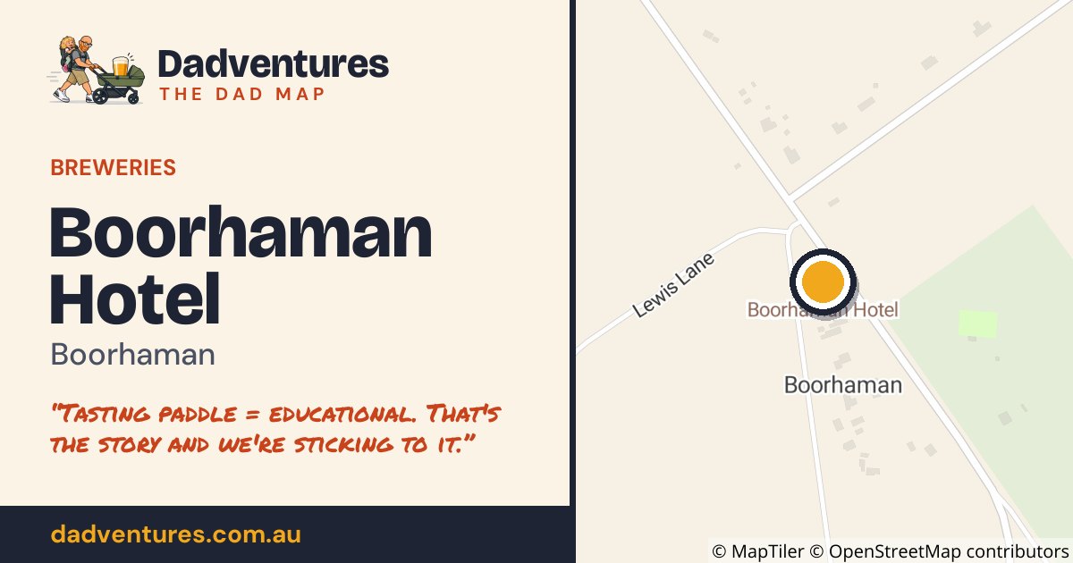 Boorhaman Hotel on the Dad Map