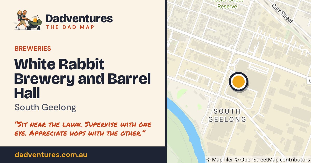 White Rabbit Brewery and Barrel Hall on the Dad Map