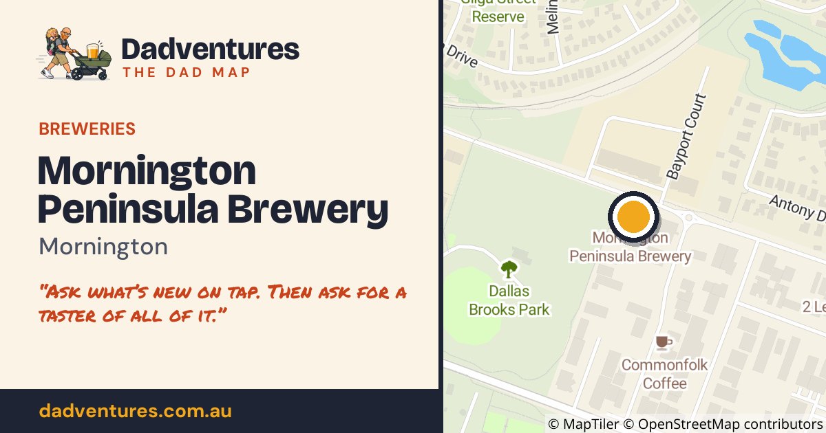 Mornington Peninsula Brewery on the Dad Map