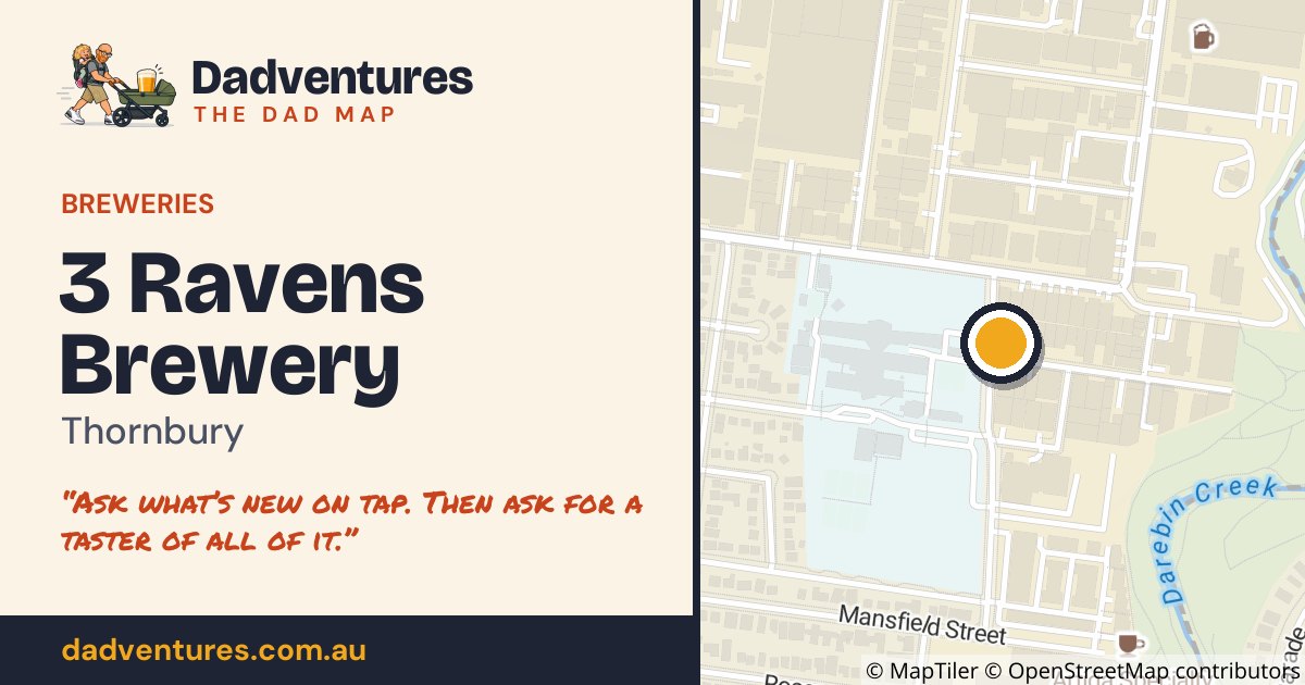 3 Ravens Brewery on the Dad Map