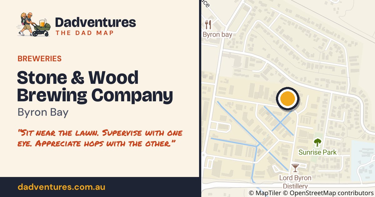 Stone & Wood Brewing Company on the Dad Map