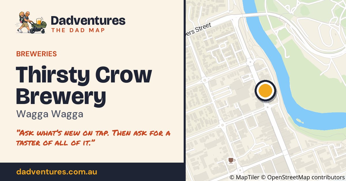 Thirsty Crow Brewery on the Dad Map