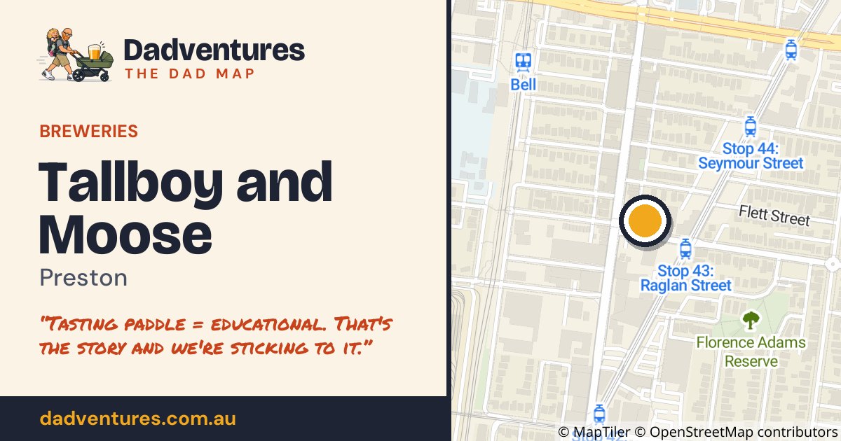 Tallboy and Moose on the Dad Map