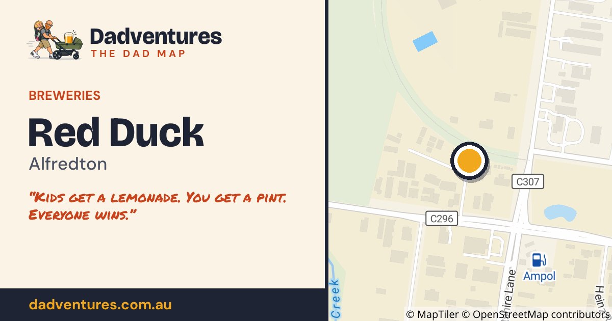 Red Duck on the Dad Map