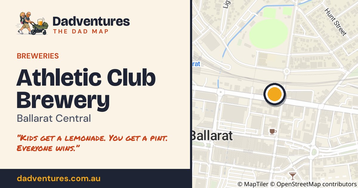 Athletic Club Brewery on the Dad Map