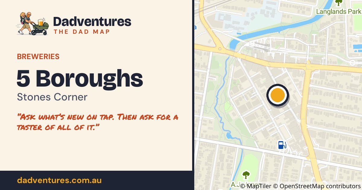 5 Boroughs on the Dad Map