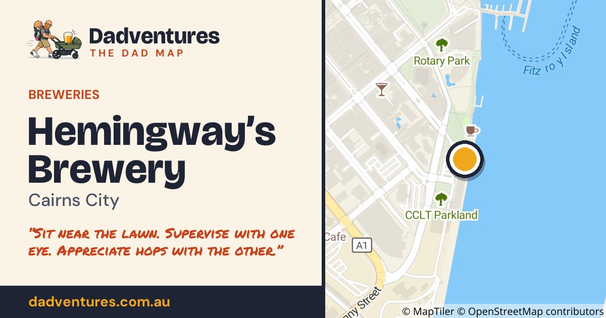 Hemingway’s Brewery on the Dad Map
