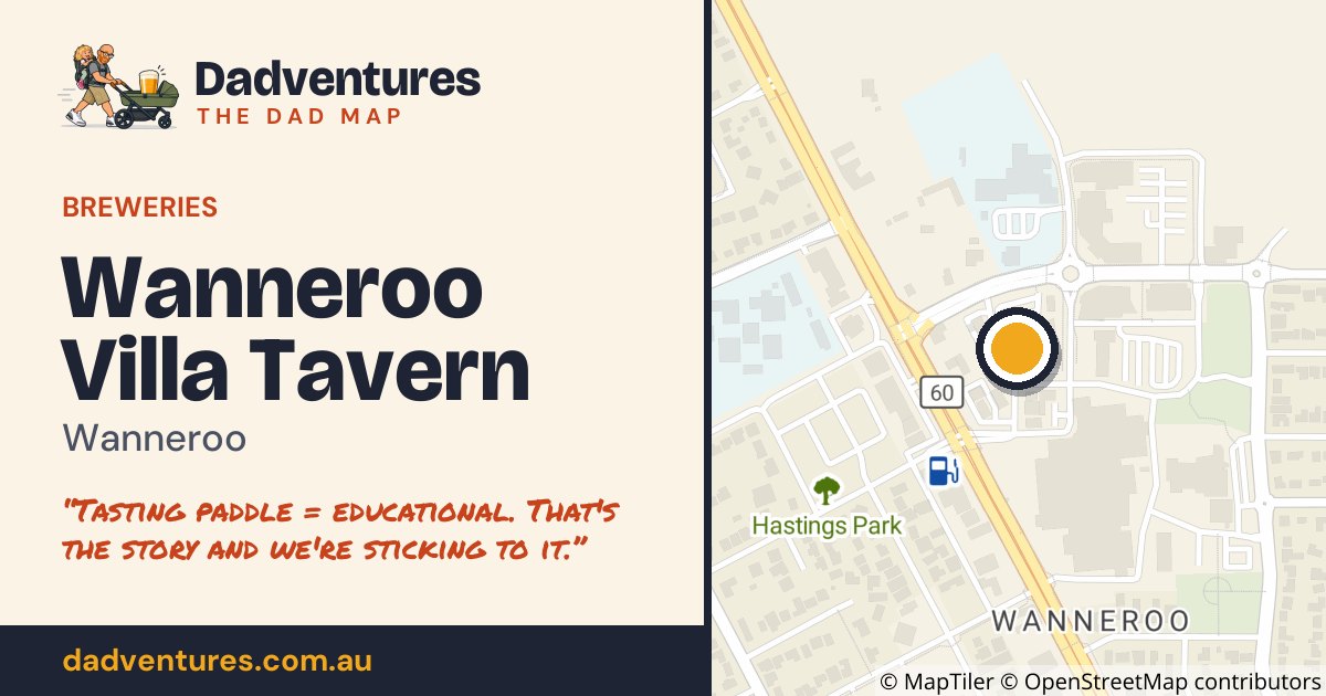 Wanneroo Villa Tavern on the Dad Map