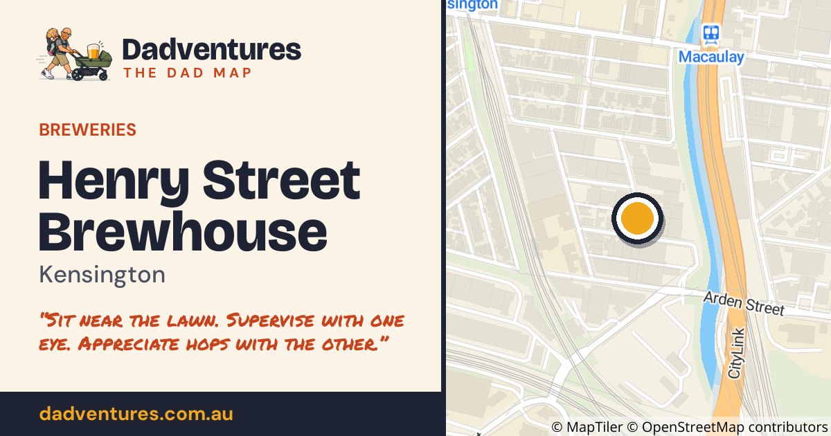 Henry Street Brewhouse on the Dad Map