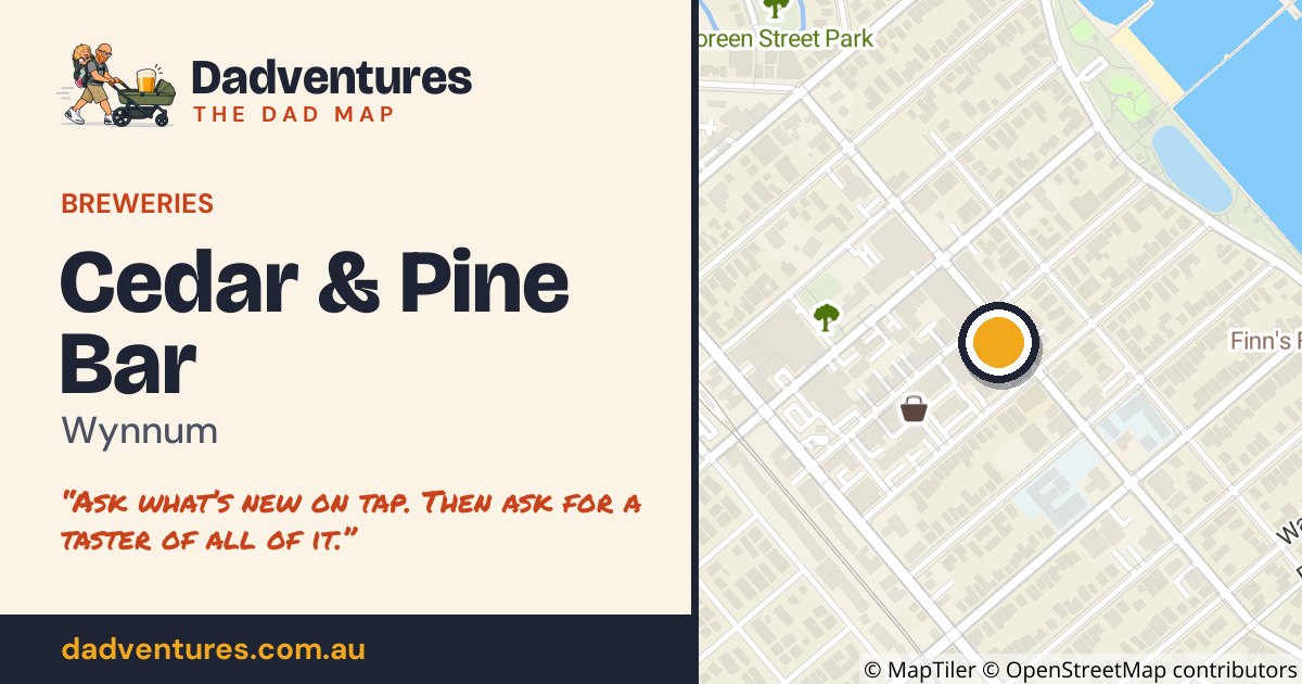 Cedar & Pine Bar on the Dad Map