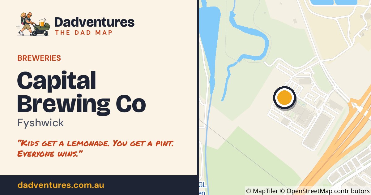 Capital Brewing Co on the Dad Map