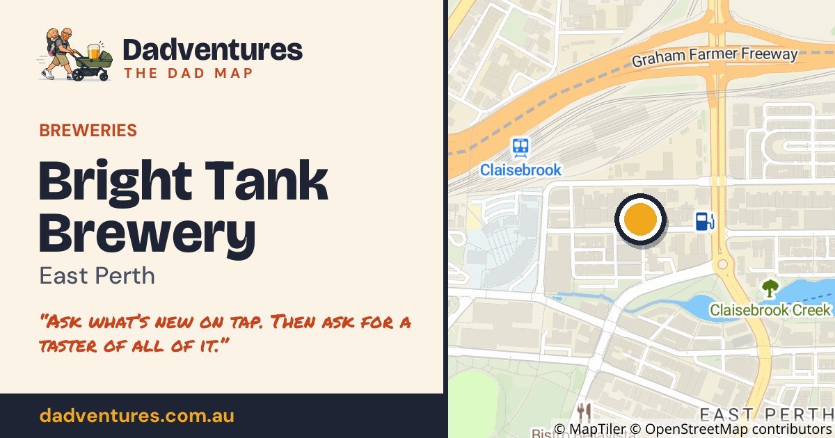 Bright Tank Brewery on the Dad Map
