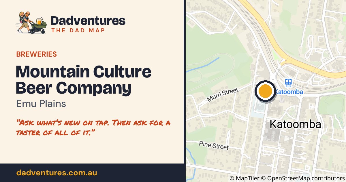 Mountain Culture Beer Company on the Dad Map