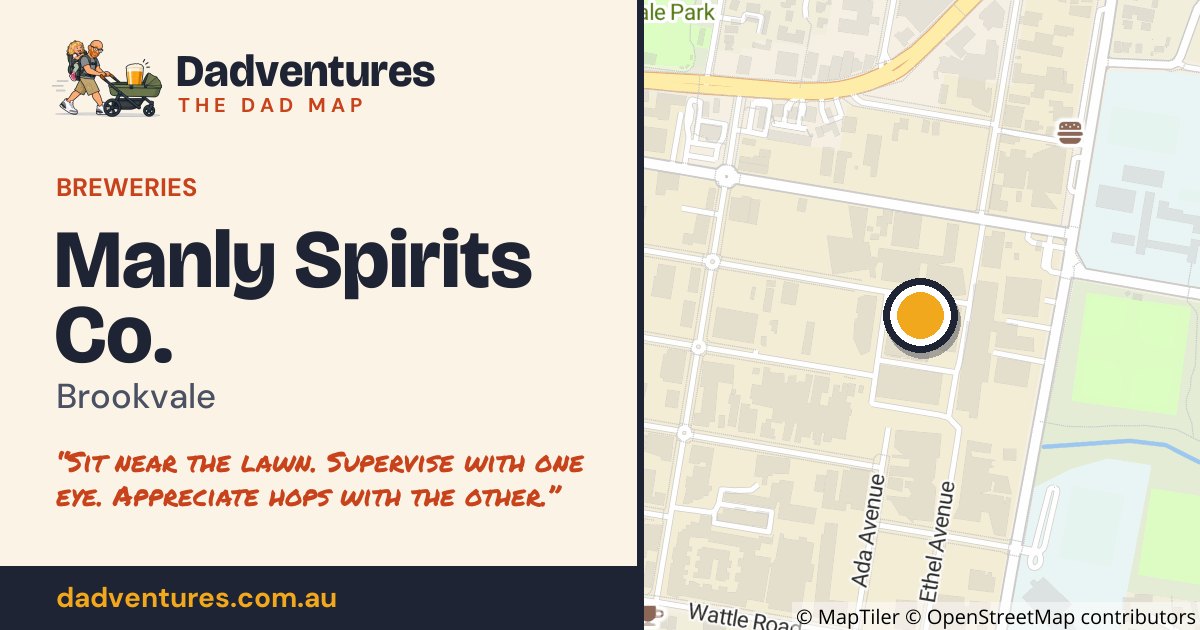 Manly Spirits Co. on the Dad Map