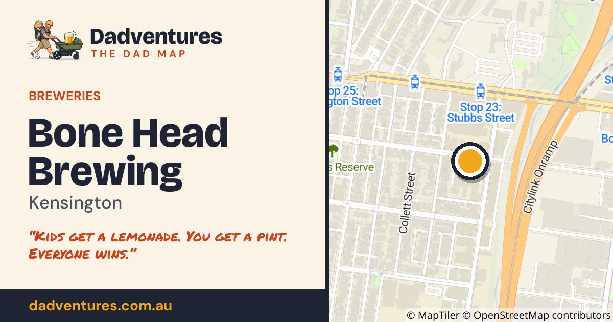 Bone Head Brewing on the Dad Map