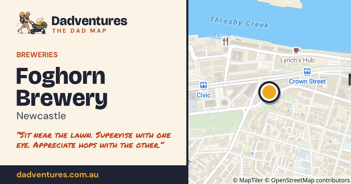 Foghorn Brewery on the Dad Map