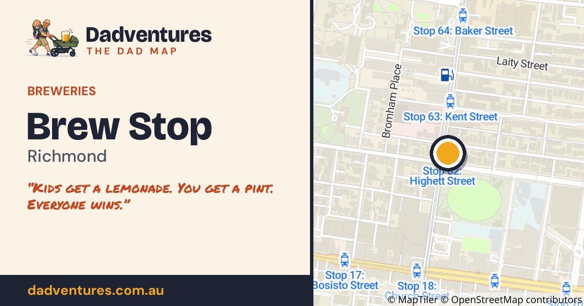 Brew Stop on the Dad Map
