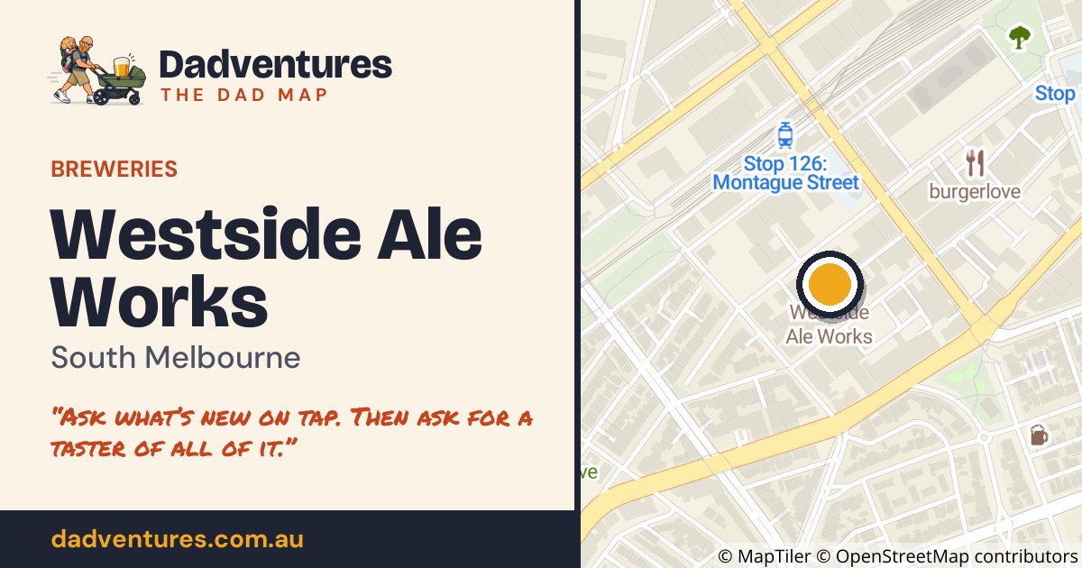 Westside Ale Works on the Dad Map