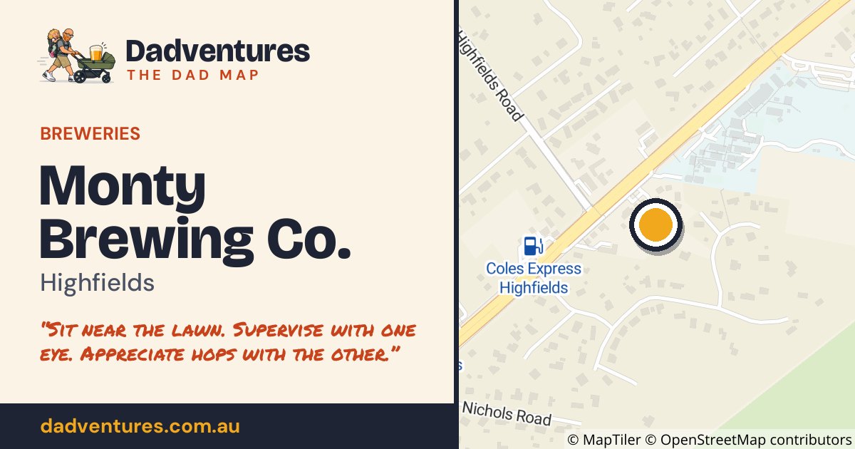 Monty Brewing Co. on the Dad Map