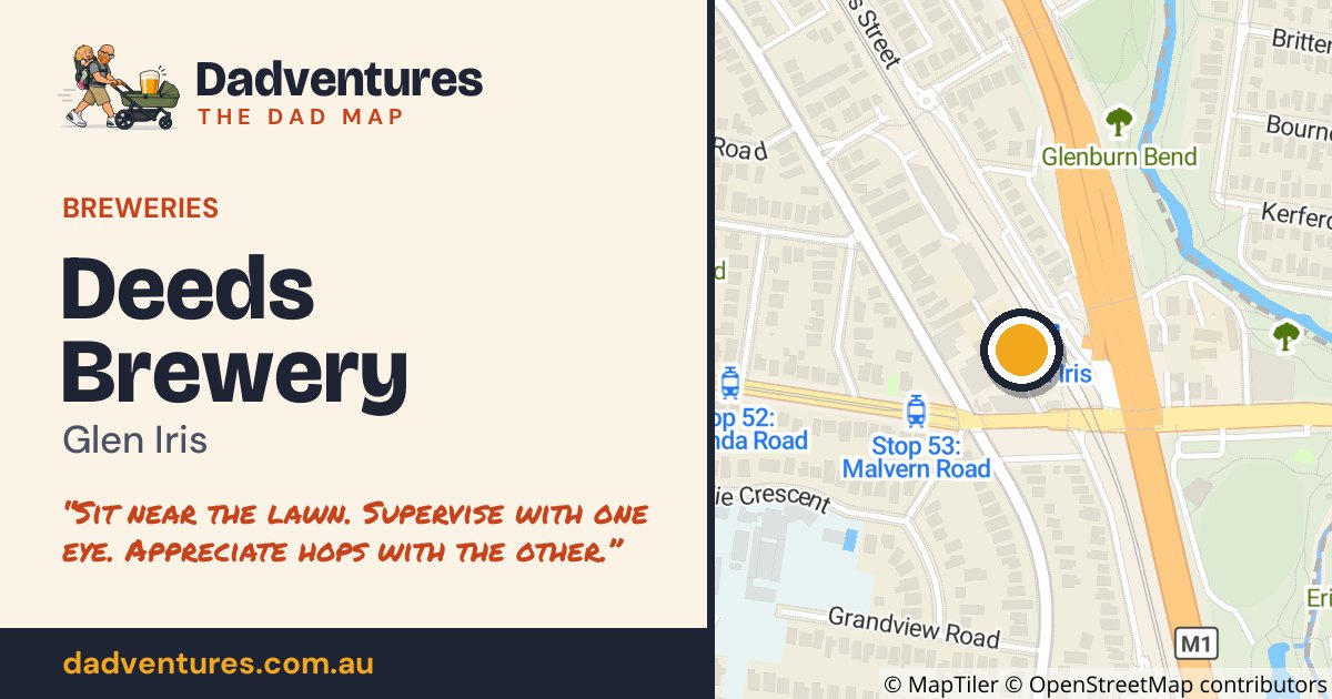 Deeds Brewery on the Dad Map