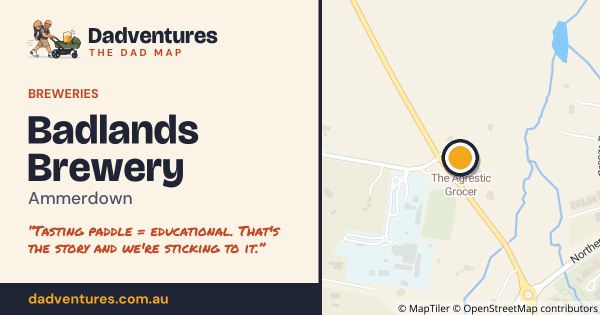 Badlands Brewery on the Dad Map