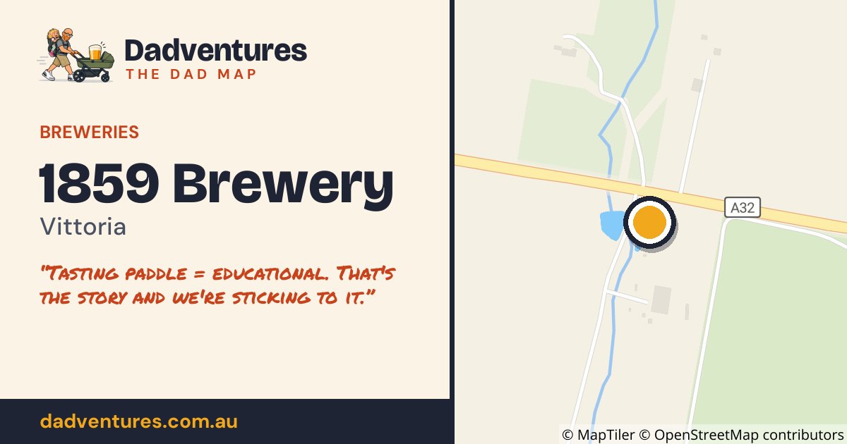 1859 Brewery on the Dad Map
