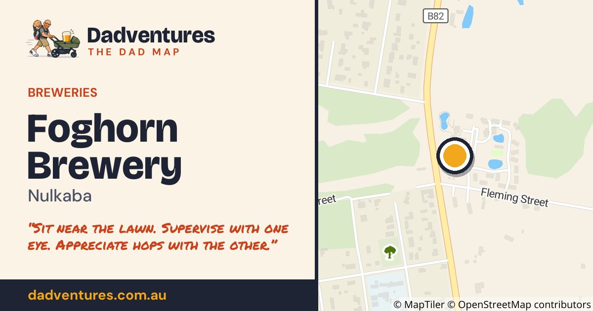 Foghorn Brewery on the Dad Map