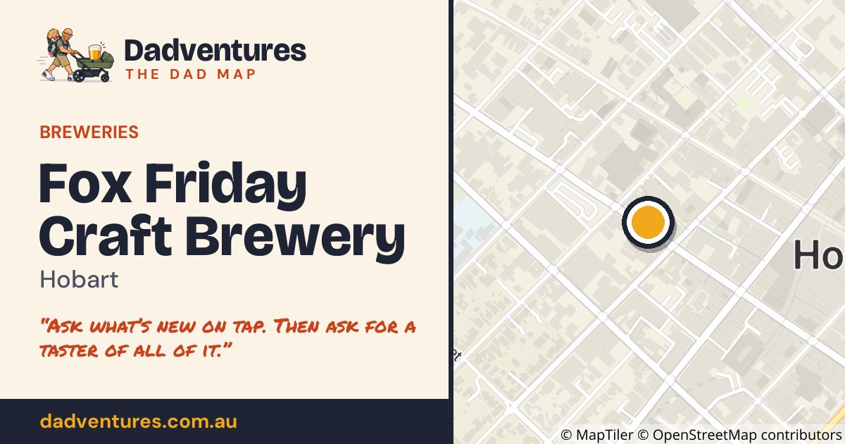 Fox Friday Craft Brewery on the Dad Map