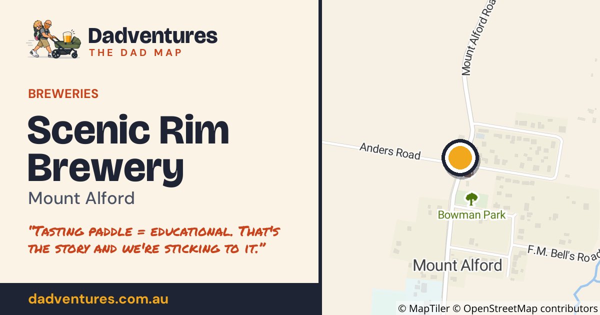 Scenic Rim Brewery on the Dad Map