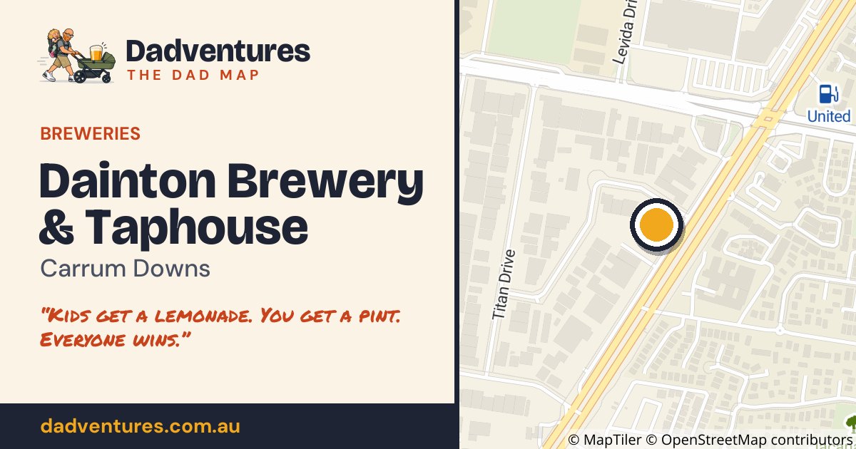 Dainton Brewery & Taphouse on the Dad Map