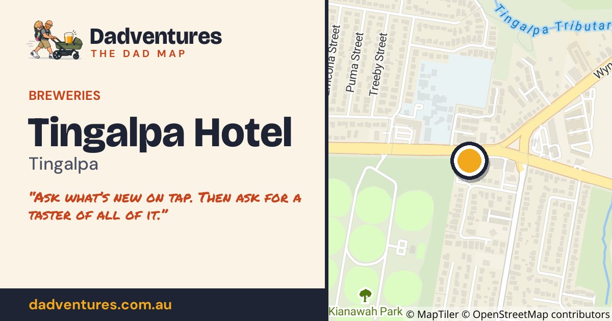 Tingalpa Hotel on the Dad Map