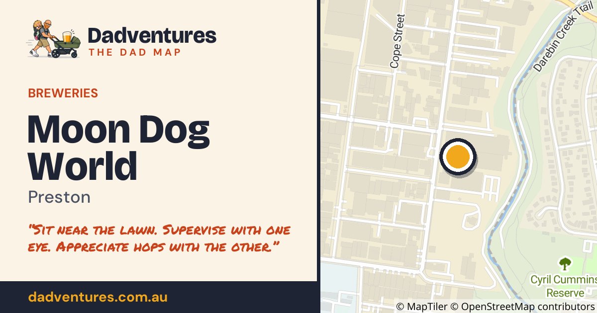 Moon Dog World on the Dad Map