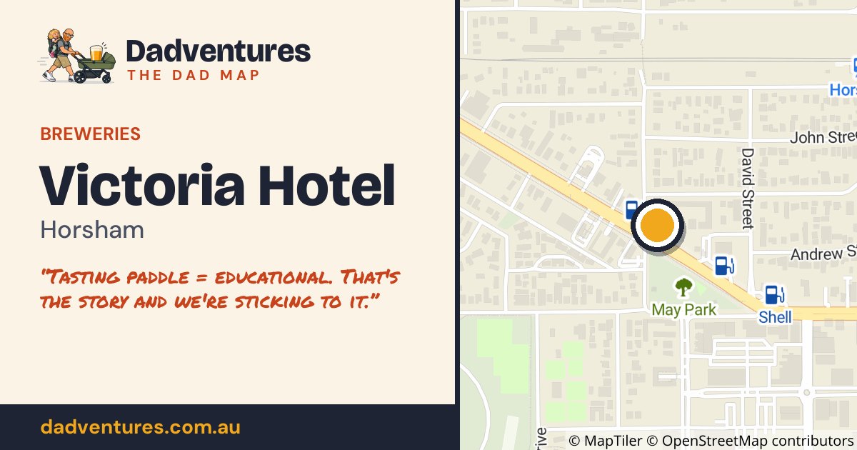 Victoria Hotel on the Dad Map