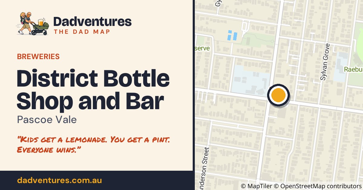 District Bottle Shop and Bar on the Dad Map