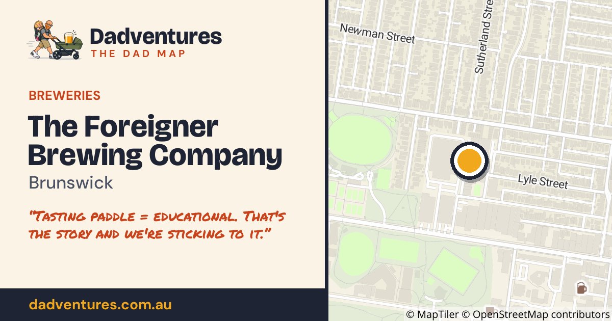 The Foreigner Brewing Company on the Dad Map