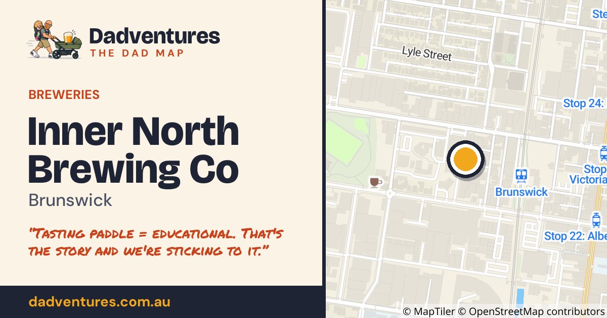 Inner North Brewing Co on the Dad Map