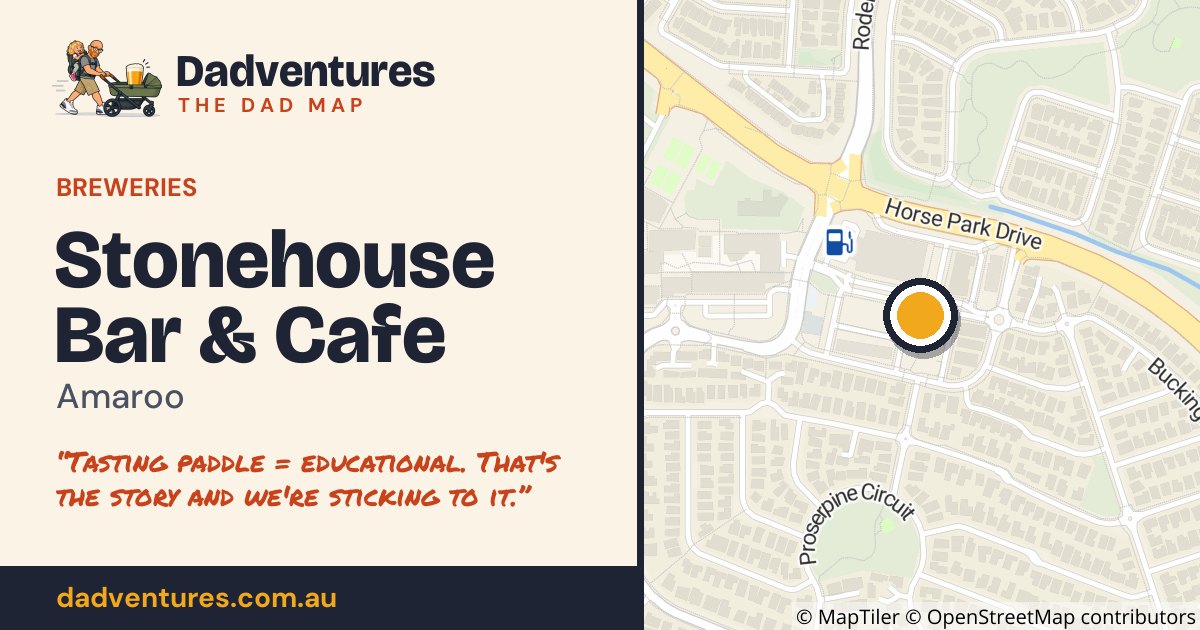 Stonehouse Bar & Cafe on the Dad Map